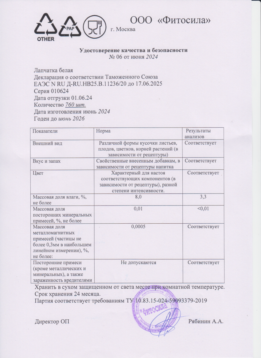 Паспорт №010624
